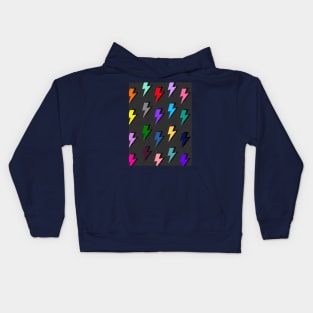 Lightning Pattern in Mutli-Colour Kids Hoodie